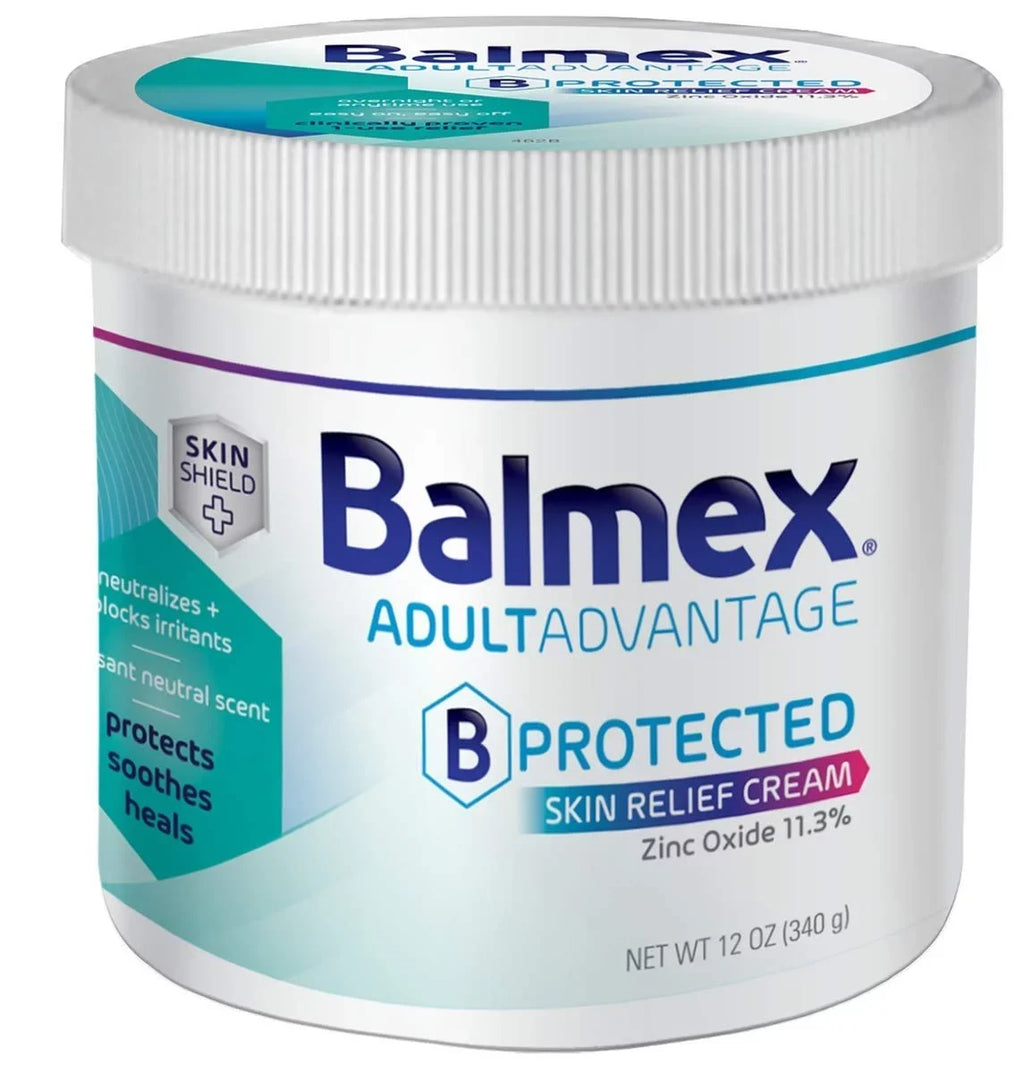 Skin Relief Skin, to Heal Advantage and Protect - Shield with Soothe Skin Adult Cream, Technology Sensitive 12oz Balmex B-Protected