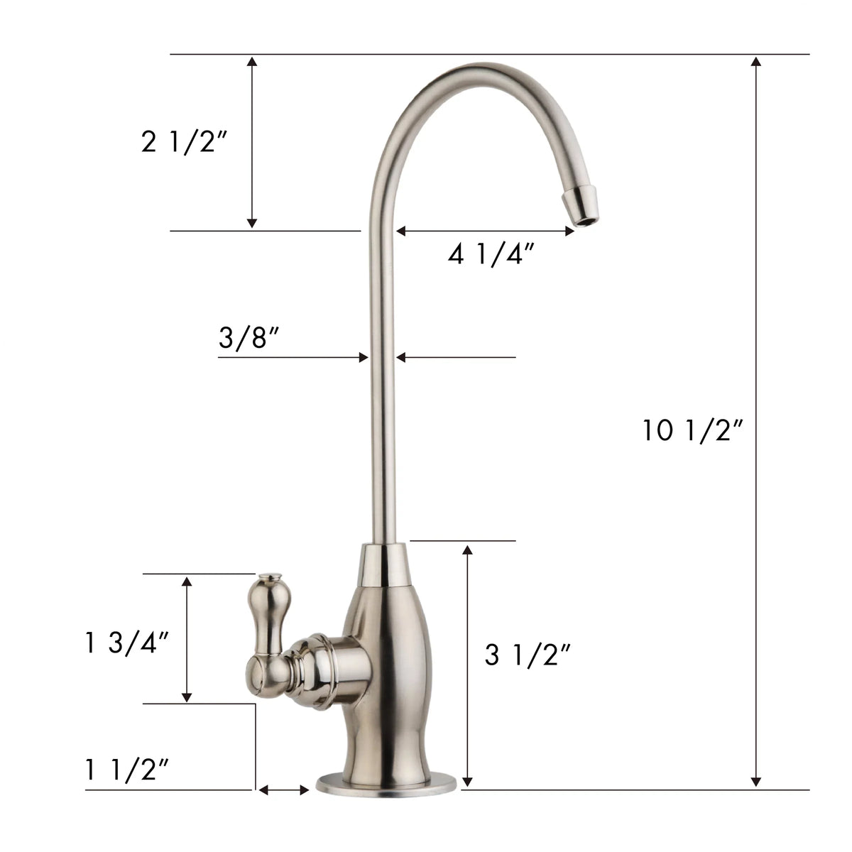 Wine Duty Faucet, Bar Osmosis, Antique Reverse High Drinking Kitchen Spout Liquid, Heavy GK1-AW Contemporary Sink RO iSpring