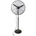 Pedestal Adjustable Industrial - Northlight Oscillating 3-Speed 30" Fan Black