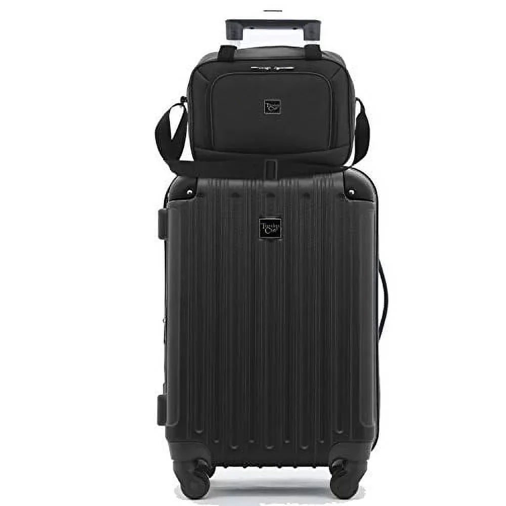 Travel Midtown Set, Luggage 4-Piece Hardside Black Club Travelers