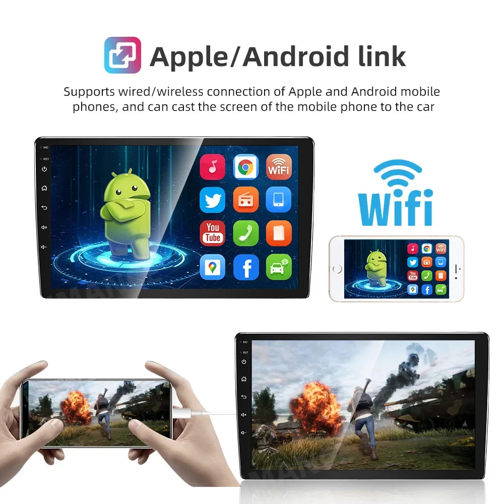 carplay/Auto 11 for Car with Camera Android Escape Ford Navi 2007-2012 Backup Stereo Radio GPS Carplay