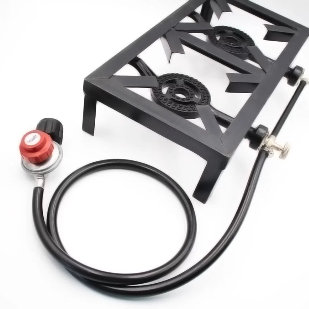 Stove for Patio Camping Cast walmeck ( Cooking Double Iron Propane Standard) BBQ Gas