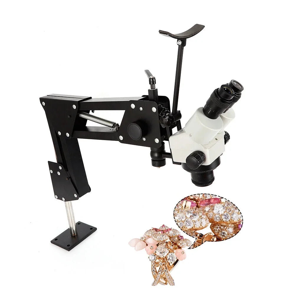 Machine with Micro Multi-Directional Setting Spring Jewelry Inlaid Gem Microscope Mirror Bracket Stand Tool ZhdnBhnos Diamond Making