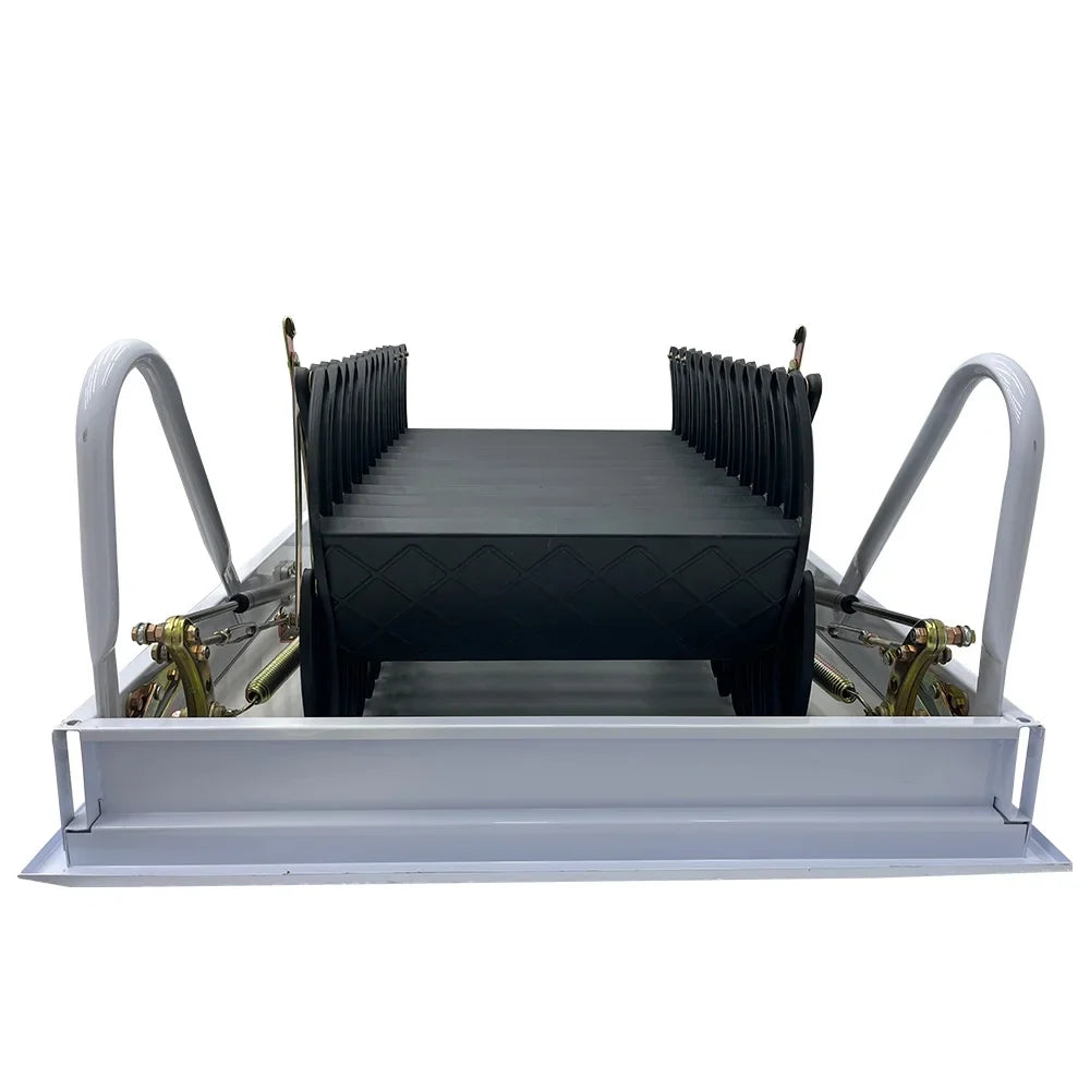 Black Attic Stairs Size 31.5"x Ceiling Loft (Open Ladder INTSUPERMAI 12 9.8Ft Folding Steps Height Mounted 39.37")