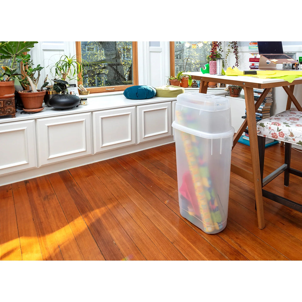 Rubbermaid Wrap N' Wrapping Clear, Paper Container, Plastic Single Craft