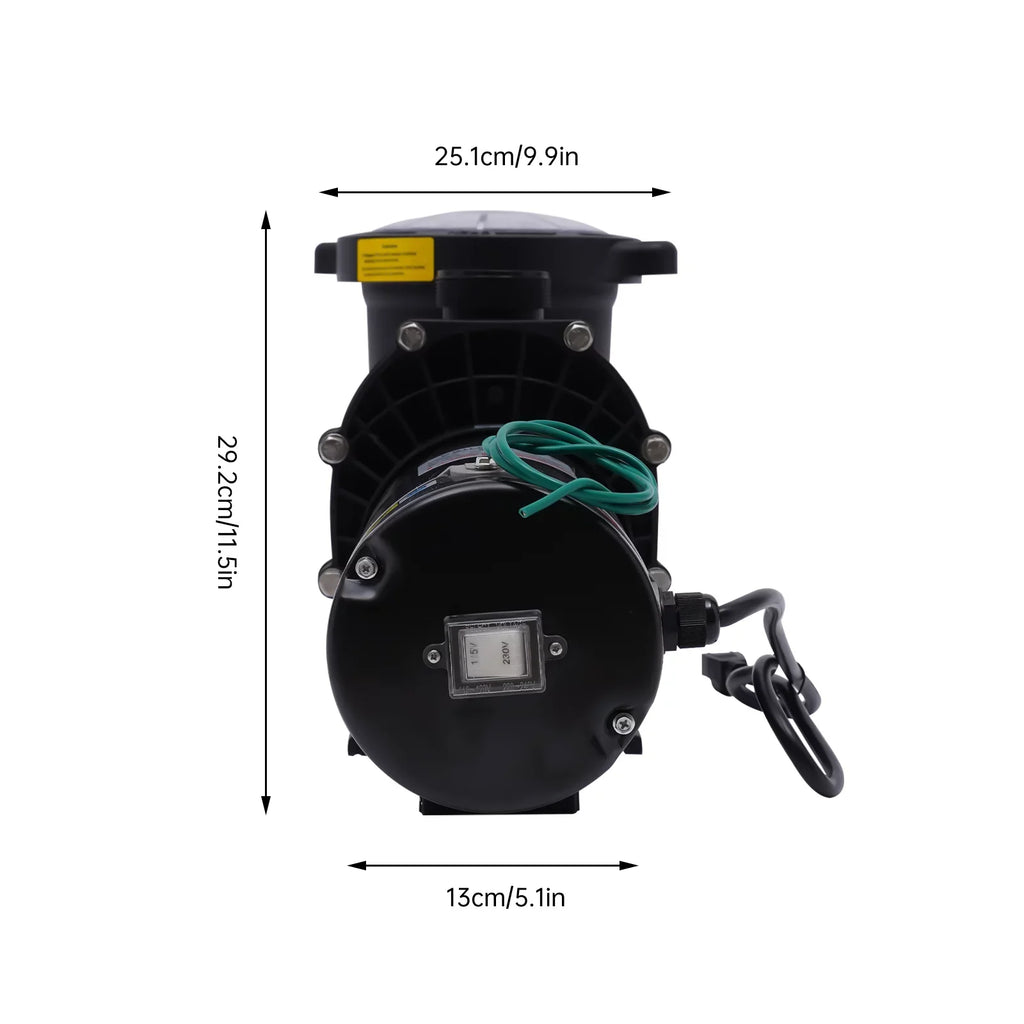 Inground/ Ground Miumaeov Connectors Basket Pool Above In-Ground Strainer with Voltage Dual Pump, and 2HP 6815GPH Swimming Pool Pump