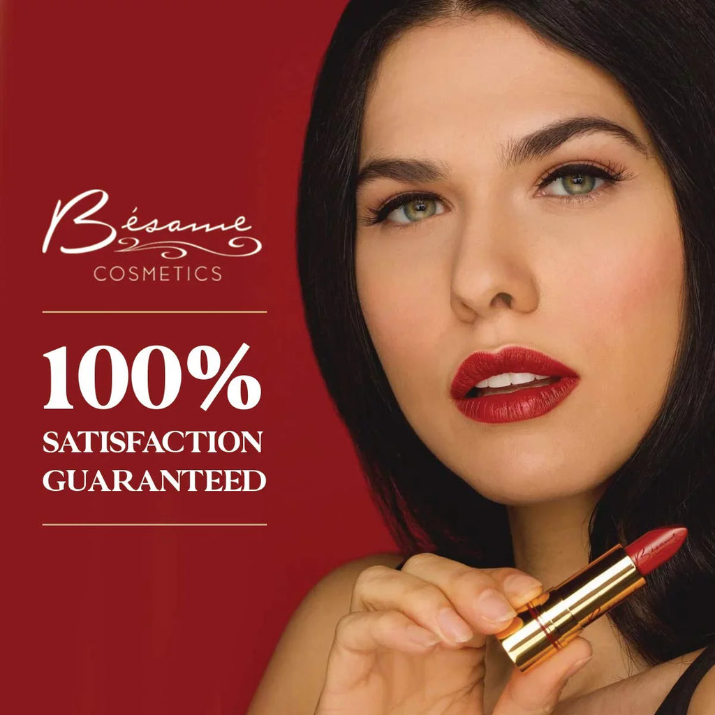 Red, Color Besame Cosmetics Noir Classic Ounce 0.8 Lipstick,