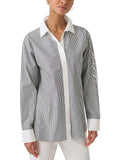 Top Cotton Button-Down Karl Paris Lagerfeld d