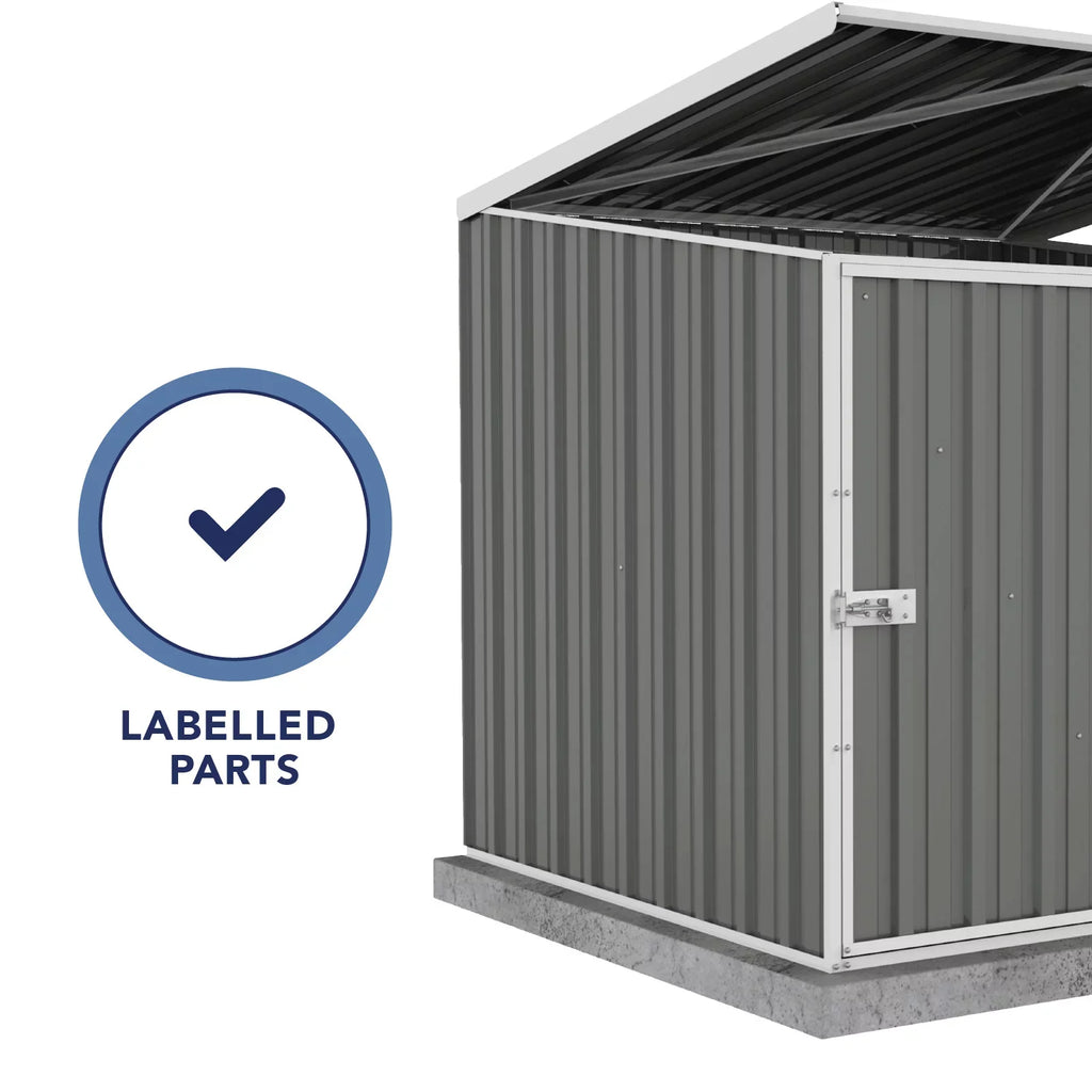 '- 5 Shed ft. Pump  x 5 Pool Absco Multipurpose Woodland Gray AB1070