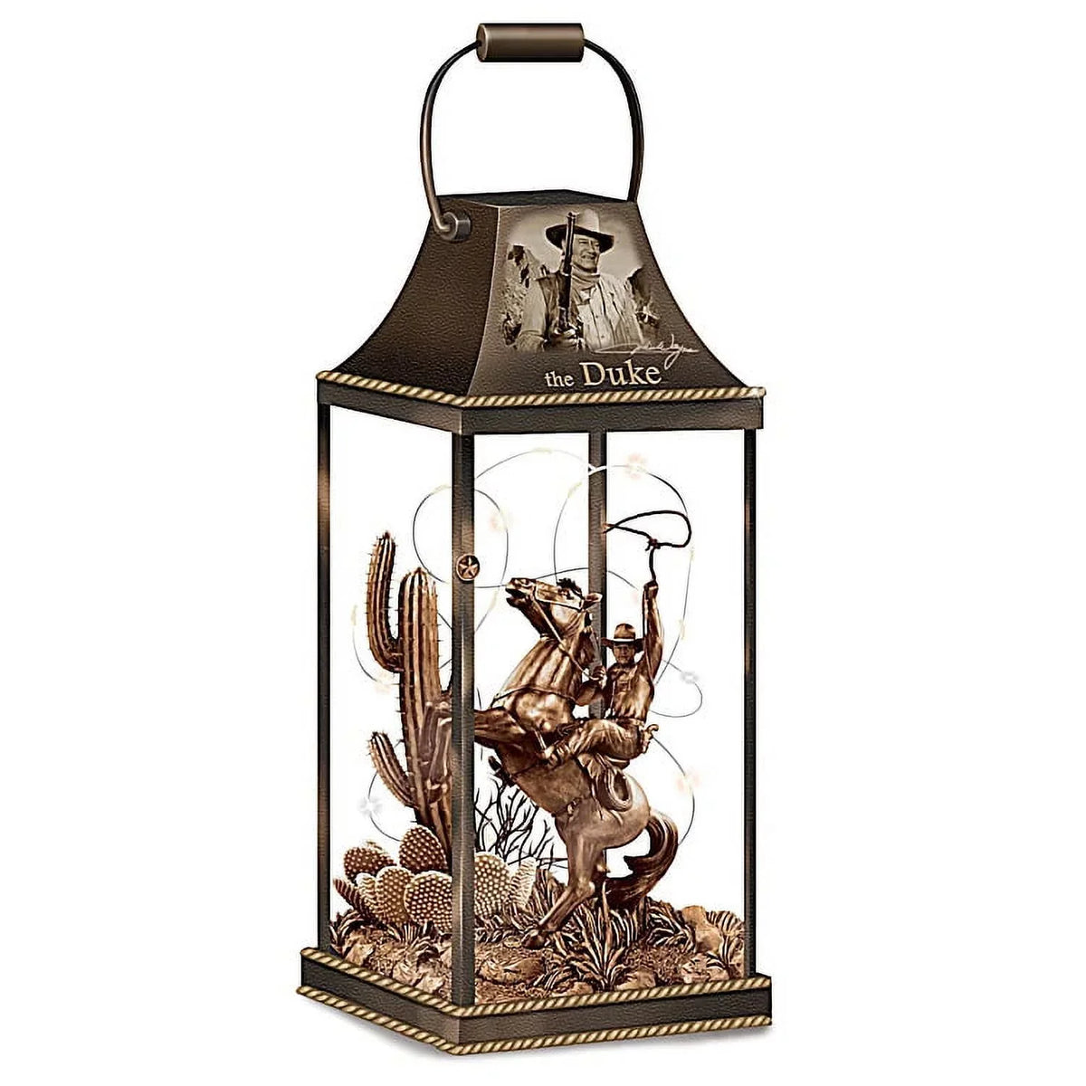 Legendary Hollywood John Exchange The Wayne Bradford 9 to Luminary Lawman Lantern 10-inches Collection