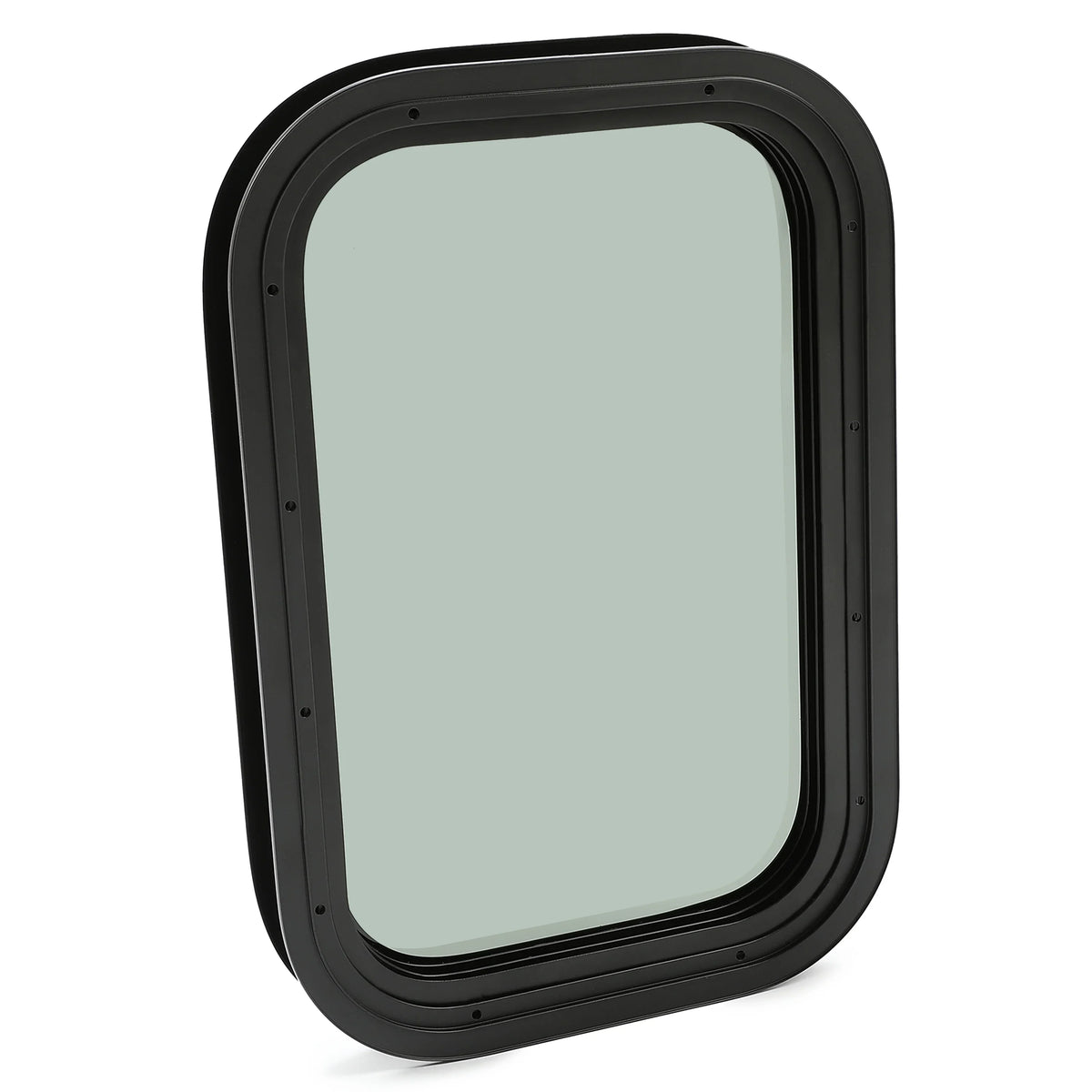 Powder Coated Window Steel Vertical Universal Black Kojem Rip-Up for Glass Camper Cargo Trailer RV