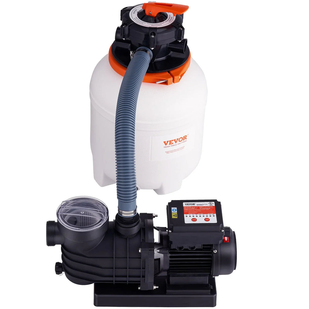 & Filters 3000 HP, Pool 12-Inch Combo 1/2 Sand Pumps GPH Filter Pump, System Swimming