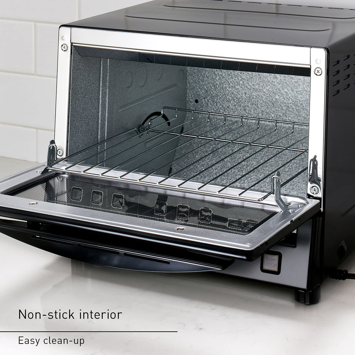 Panasonic FlashXpress Toaster Oven Countertop, 4-Slice Compact Size with Double Infrared Heating, 6 Auto Cook Options and Precise Temperature Control