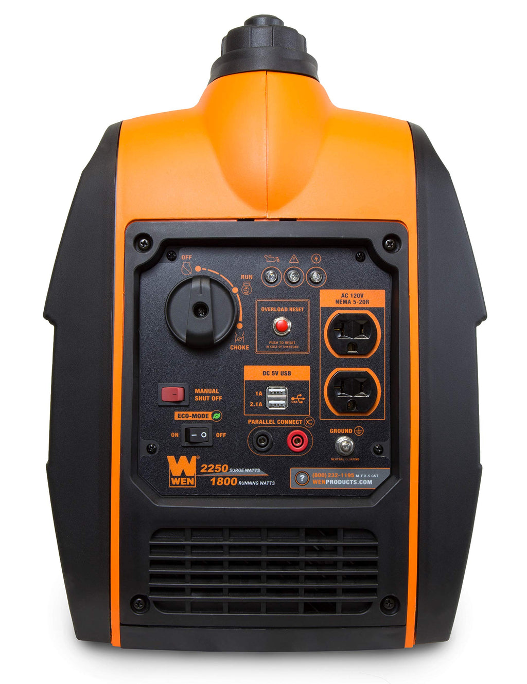 WEN 2500-Watt Inverter Generator, Quiet, Portable, and Lightweight with Fuel Shut Off (56250i)
