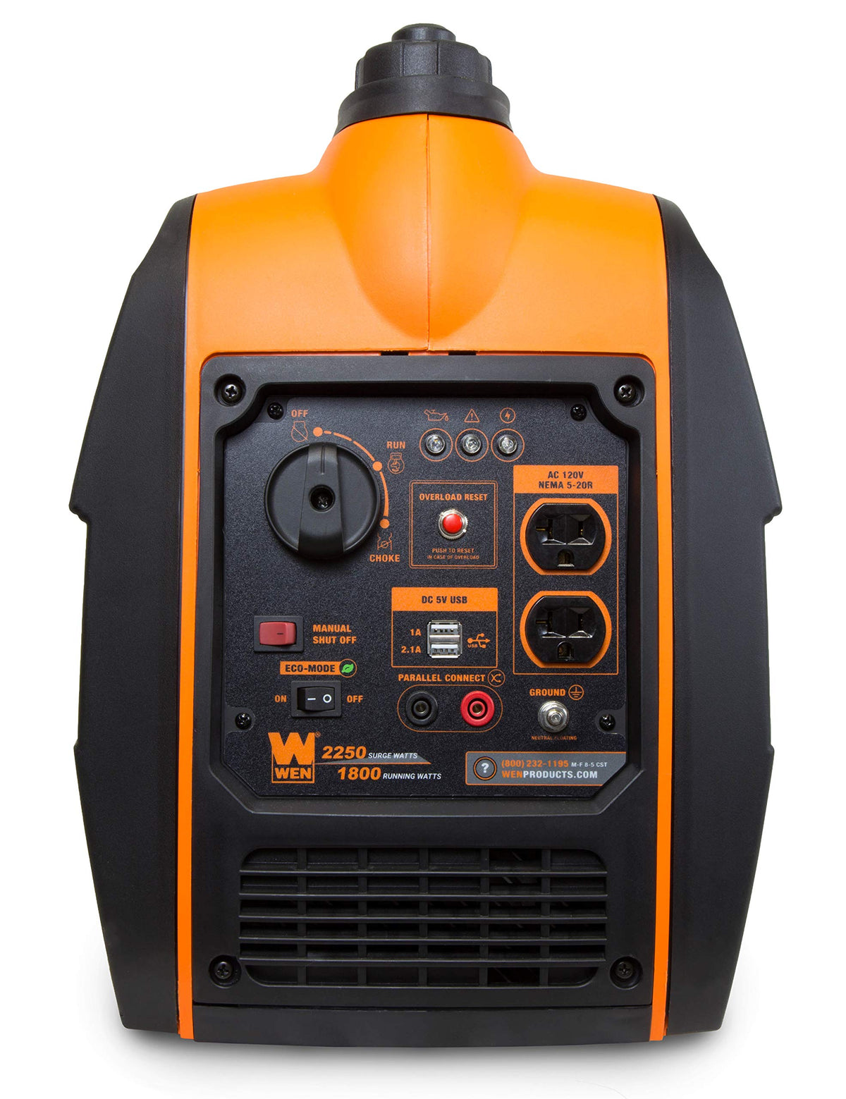WEN 2500-Watt Inverter Generator, Quiet, Portable, and Lightweight with Fuel Shut Off (56250i)