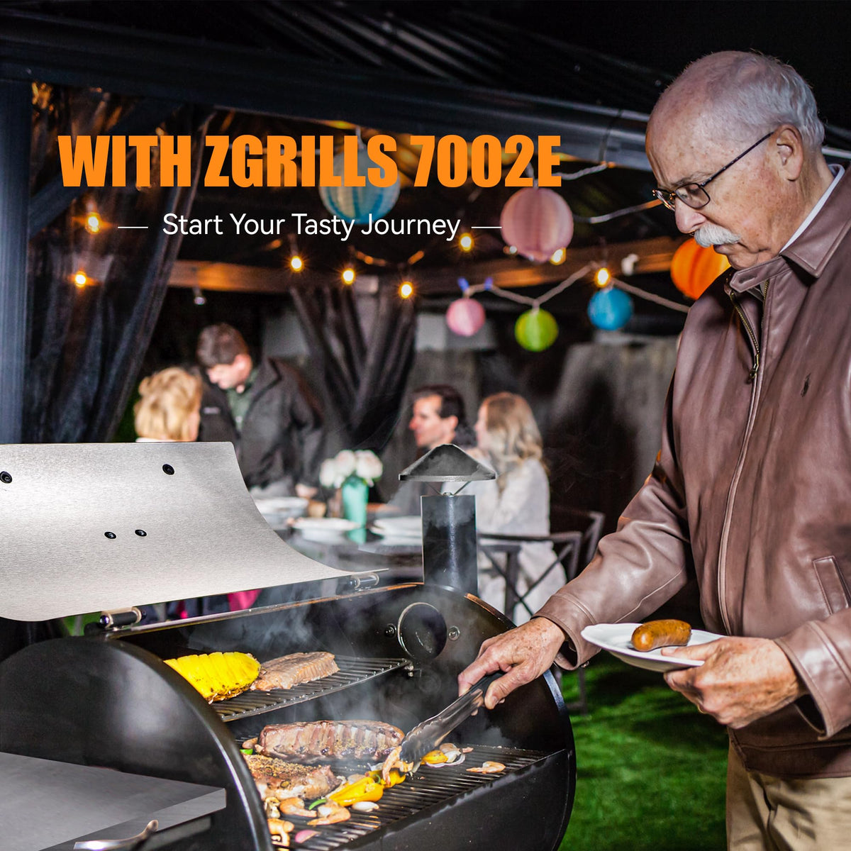 Z GRILLS ZPG-450A2 Wood Pellet Grill & Smoker, PID V3.0 Controller, 459 Sq in Cook Area, Foldable Shelf, Meat Probe, Rain Cover, 8 in 1 BBQ Grill