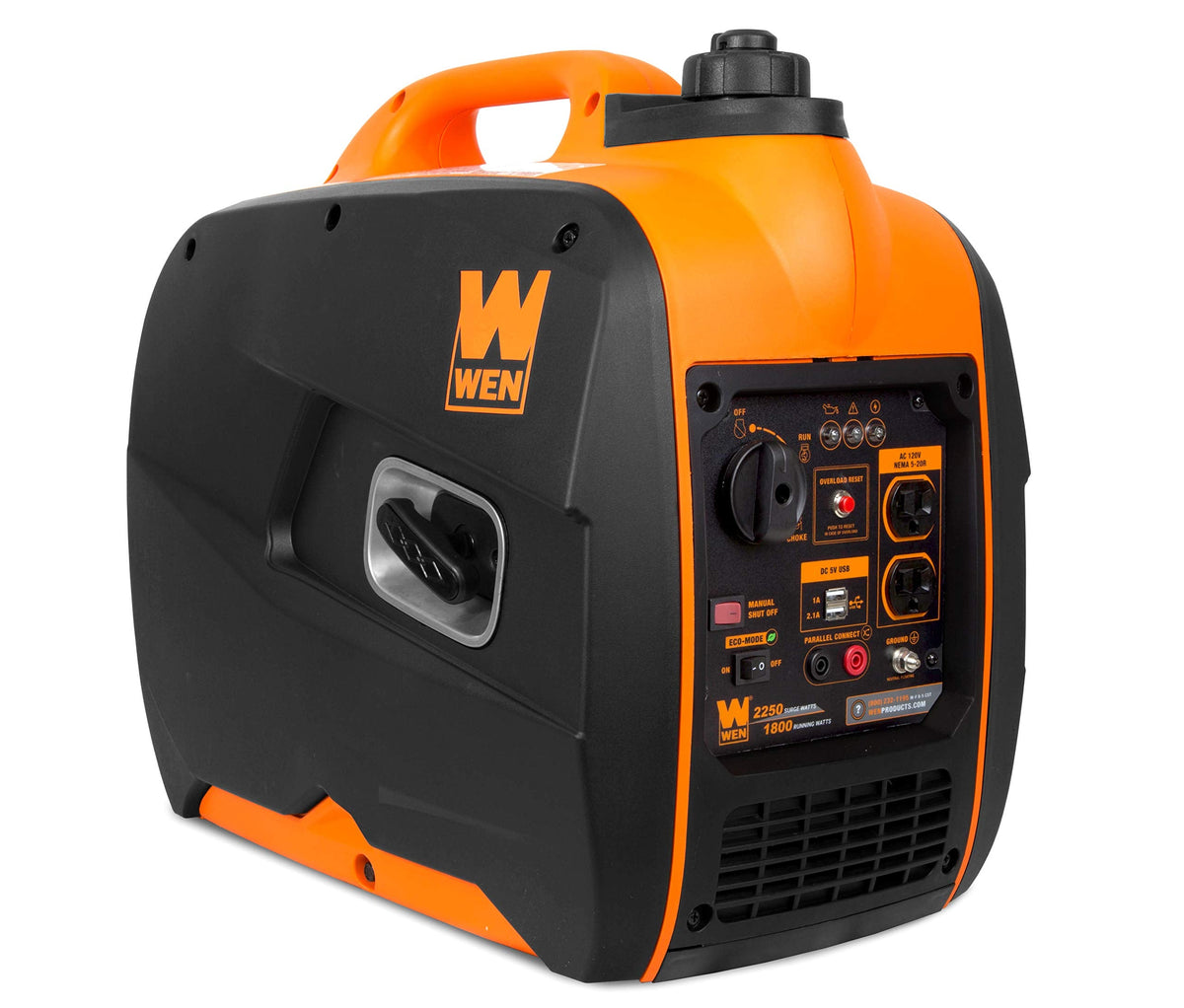 WEN 2500-Watt Inverter Generator, Quiet, Portable, and Lightweight with Fuel Shut Off (56250i)