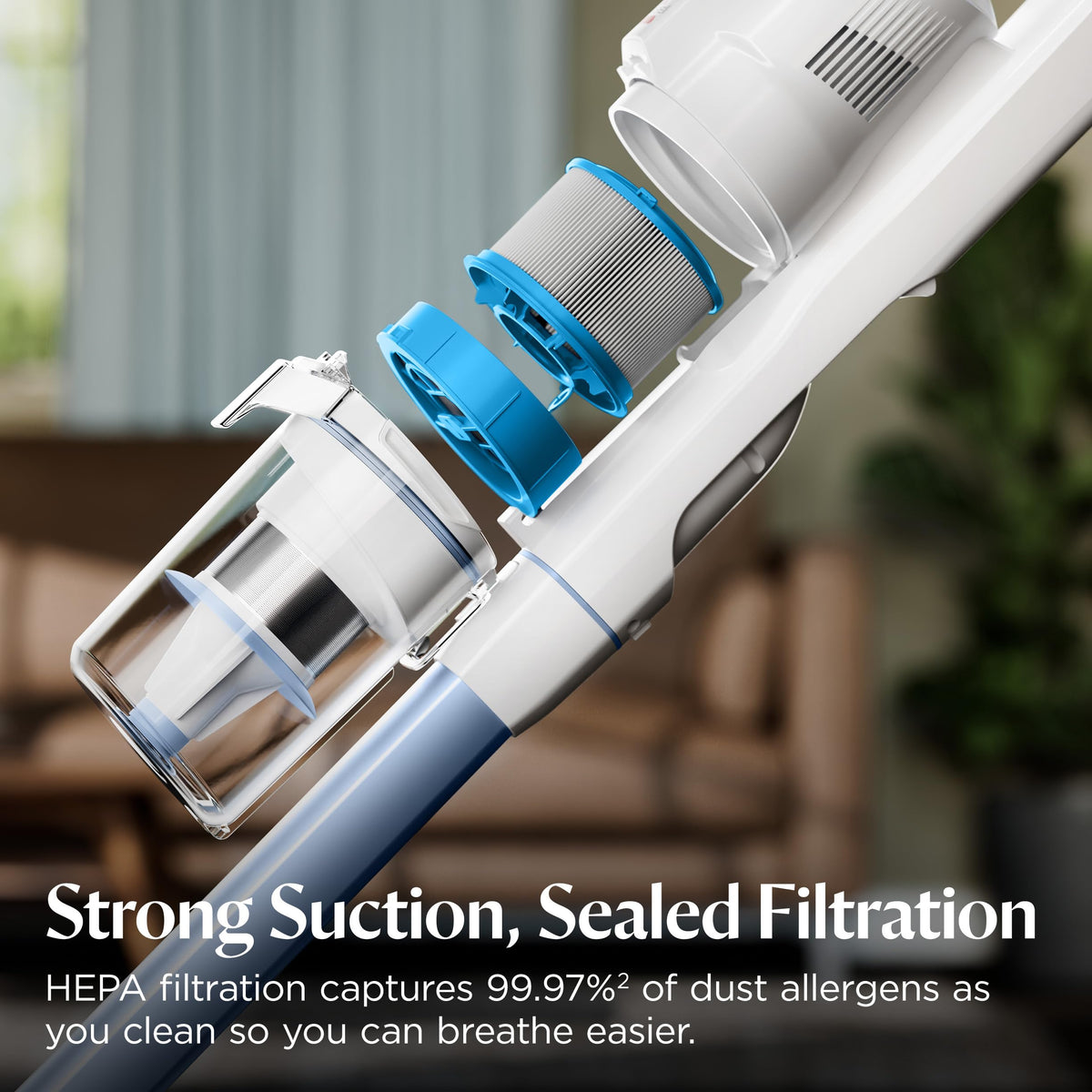Bissell PowerClean FurGuard 280W Self-Standing Cordless Vacuum w/Self-Cleaning Brush Roll, Strong Suction, Removeable Battery, Wall Mount, Upholstery