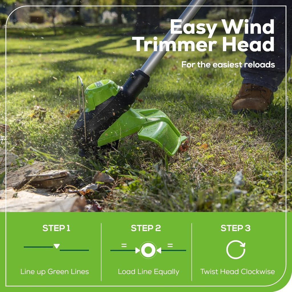 Greenworks 60V 13" Cordless String Trimmer & Leaf Blower Combo Kit, 4.0 Ah Battery and Charger Included