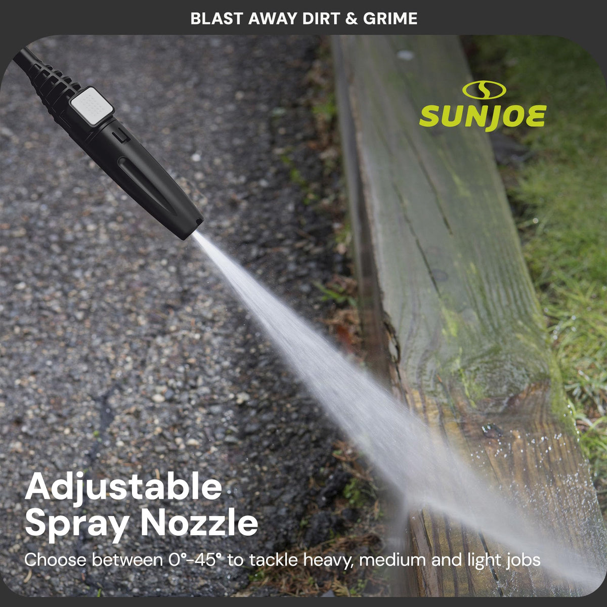 Sun Joe SPX3000-XT1 XTREAM 2,500 PSI Pressure Washer with 14.9A Motor, Includes 4 Quick-Connect Nozzles, High-Pressure Hose, Garden Hose Adapter, and