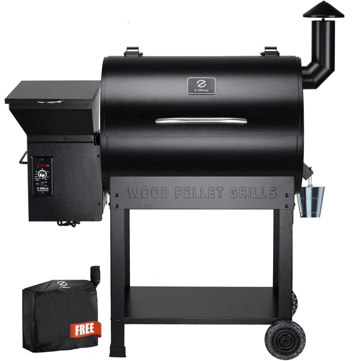 Z GRILLS ZPG-450A2 Wood Pellet Grill & Smoker, PID V3.0 Controller, 459 Sq in Cook Area, Foldable Shelf, Meat Probe, Rain Cover, 8 in 1 BBQ Grill
