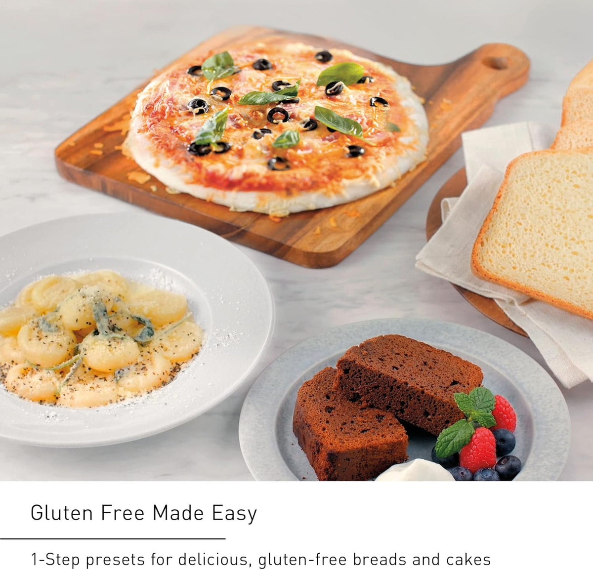 Panasonic Bread Machine, Automatic Bread Maker with 20 Presets and Advanced Temperature Sensor for Bread, Cake, and Pizza, Gluten Free Baking, Raisin