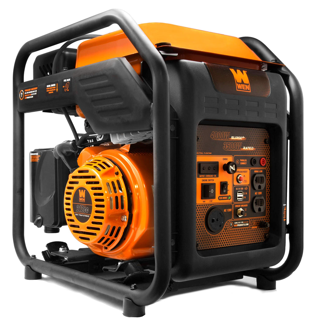 WEN 5600-Watt Portable Generator, Electric Start, 224cc, Transfer-Switch and RV-Ready with CO Shutdown Sensor (GN5602X)