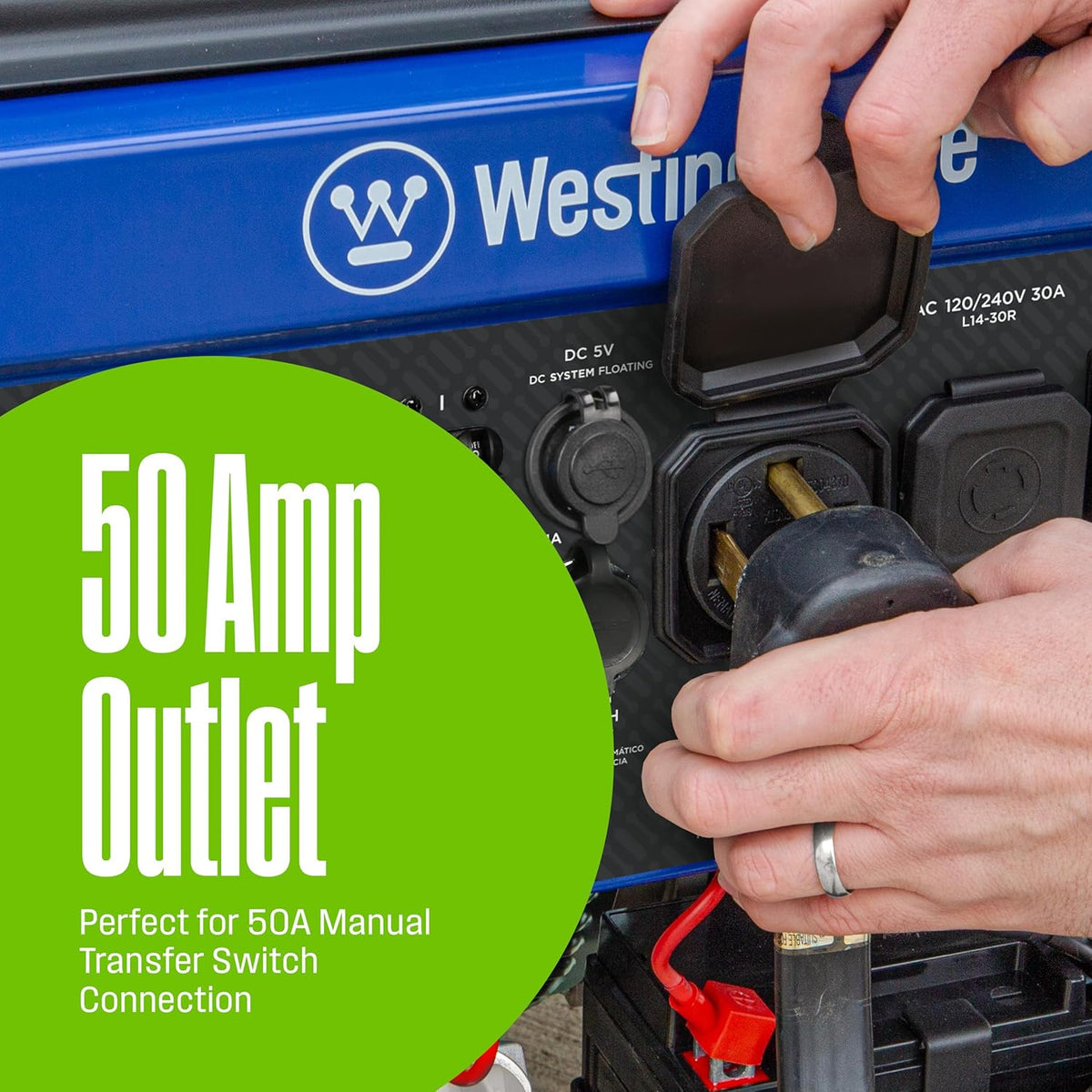 Westinghouse 14500 Peak Watt Tri-Fuel Home Backup Portable Generator, Remote Electric Start, Transfer Switch Ready, Gas, Propane, and Natural Gas