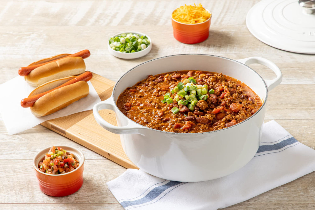Le Creuset Enameled Cast Iron Signature Round Dutch Oven, 7.25 qt., Licorice
