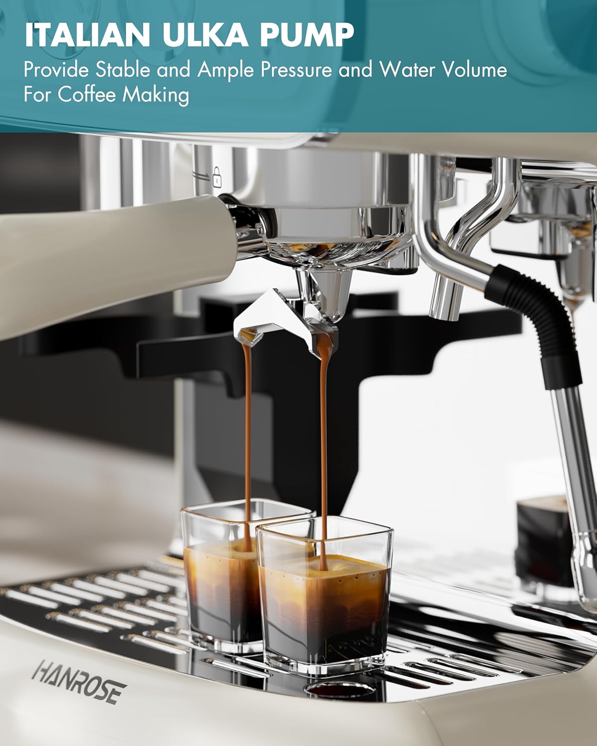Espresso Machine With Grinder, 20 Bar Espresso Machine with Milk Frother Steam Wand, Espresso Machines for Home, Expresso Coffee Machines