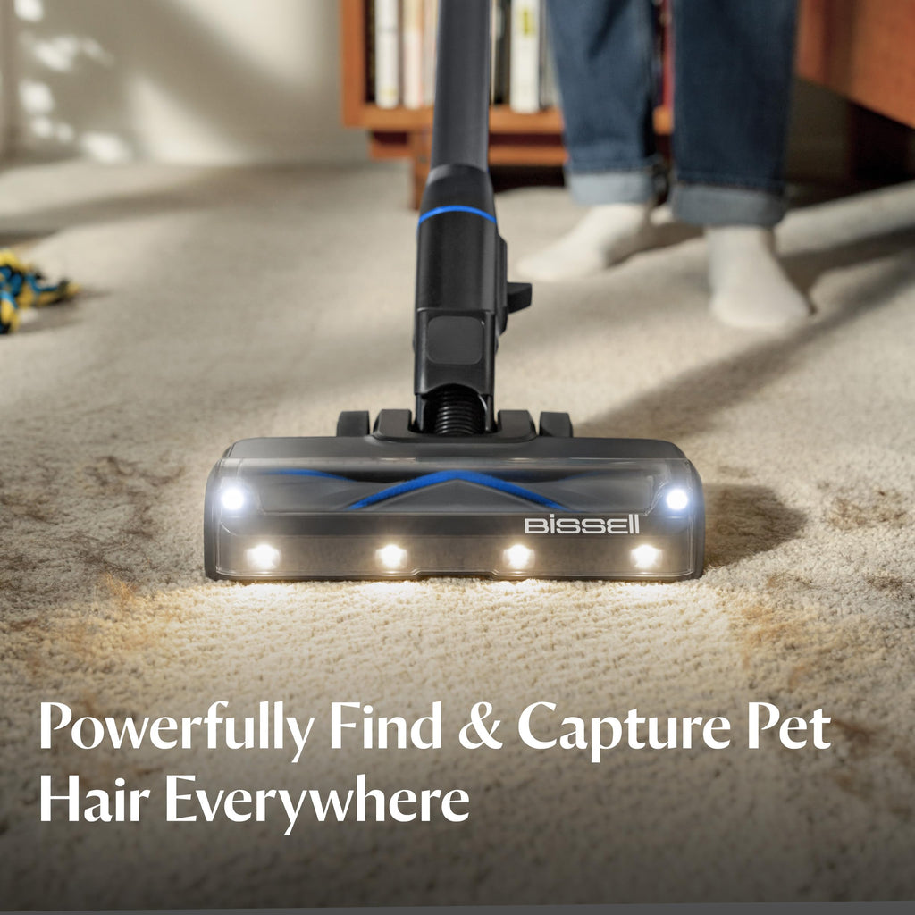 Bissell PowerClean FurGuard 280W Self-Standing Cordless Vacuum w/Self-Cleaning Brush Roll, Strong Suction, Removeable Battery, Wall Mount, Upholstery