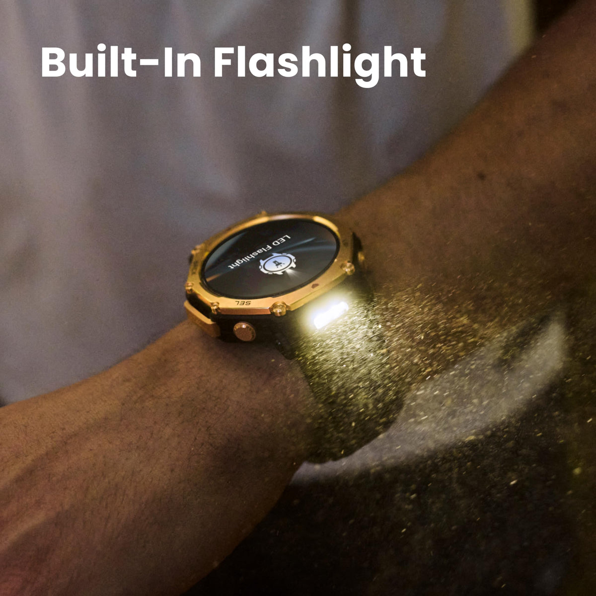 Amazfit T-Rex 3 Pro Outdoor Smart Watch 48mm Sapphire AMOLED Display, Ti Bezel, Dual Band GPS, Offline Maps, 25 Days Battery, Built-in Flashlight, 10