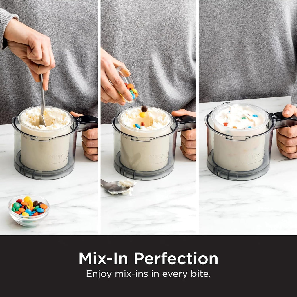 Ninja CREAMi Ice Cream & Sorbet Maker, 7 Frozen Treat Programs, Includes 4 Pints & Lids (CN315A)