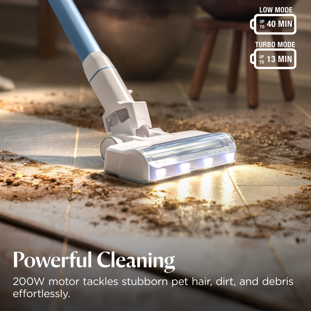 Bissell PowerClean FurGuard 280W Self-Standing Cordless Vacuum w/Self-Cleaning Brush Roll, Strong Suction, Removeable Battery, Wall Mount, Upholstery