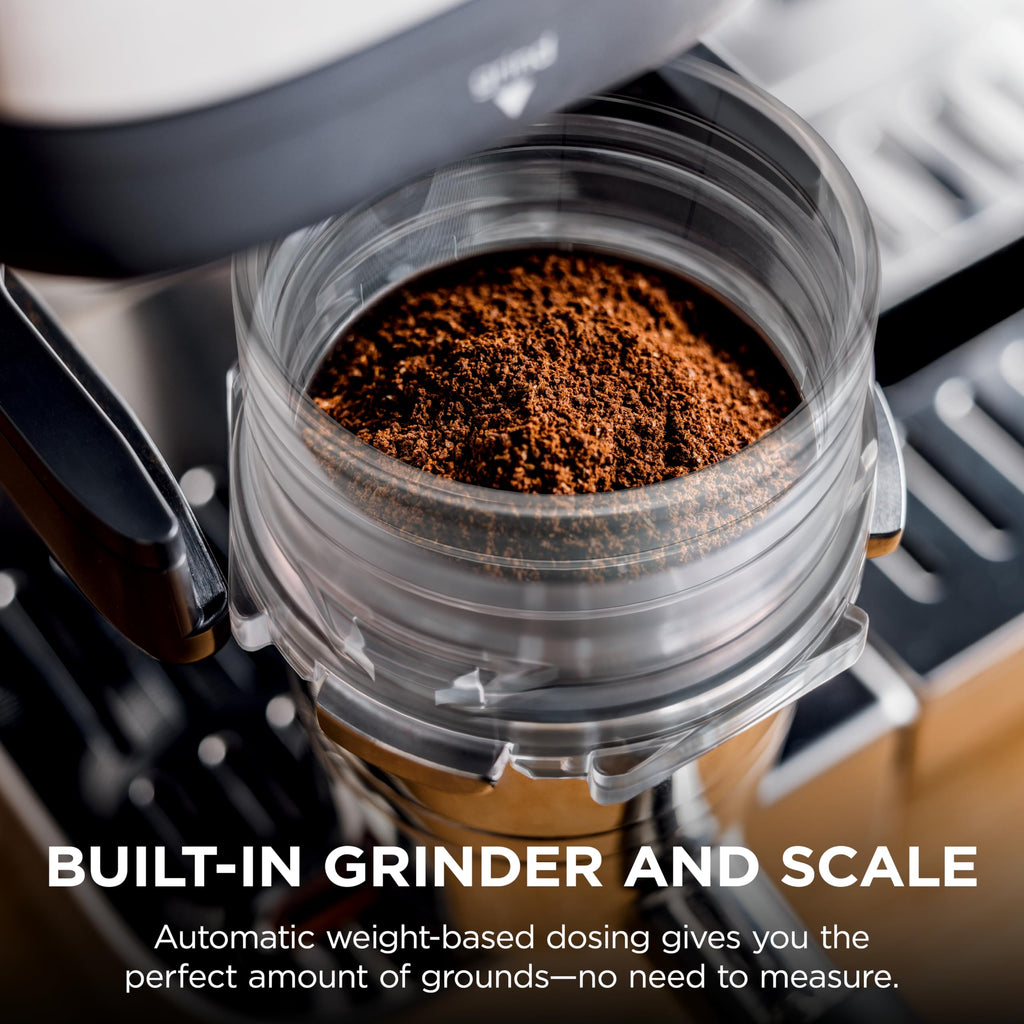 Ninja Luxe Caf 3-in-1 Espresso, Drip Coffee and Cold Brew Machine | Intergrated Coffee Grinder, Milk Frother, Assisted Tamper & Built-In Espresso
