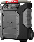 Monster Rockin' Roller 270 Portable Indoor/Outdoor Wireless Speaker, 200 Watts, Up to 100 Hours Playtime, IPX4 Water Resistant, Qi Charger, Connect