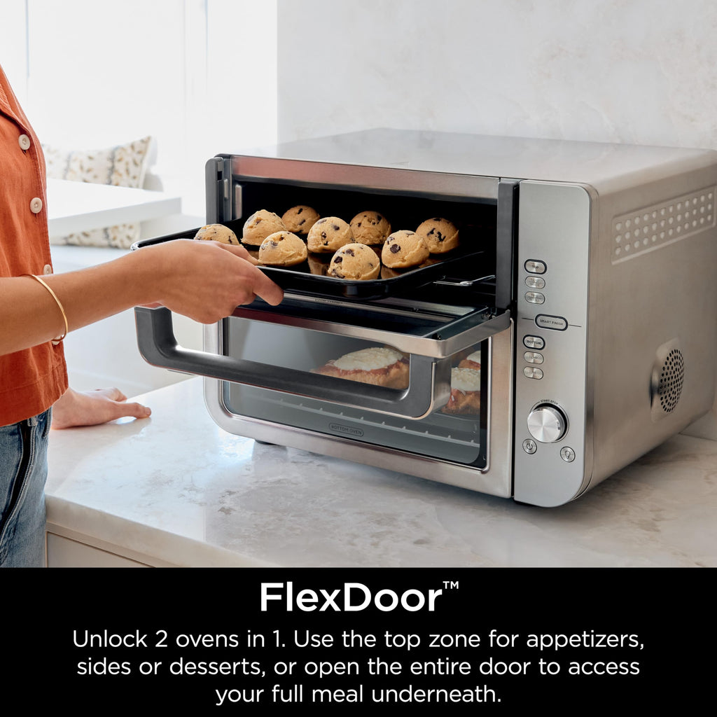 Ninja Air Fryer & Toaster Oven | Double Stack XL | Countertop Oven | 12-in-1 Fits 4.5lb Chicken & 6lbs of Wings | SmartFinish Cook 2 Different Meals