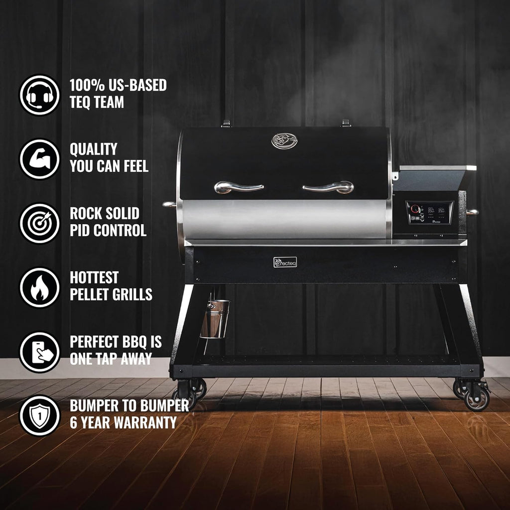 recteq Pellet Grill C Backyard Beast 1200, Pellet Smoker Grill, Wi-Fi-Enabled, Electric Pellet Gril