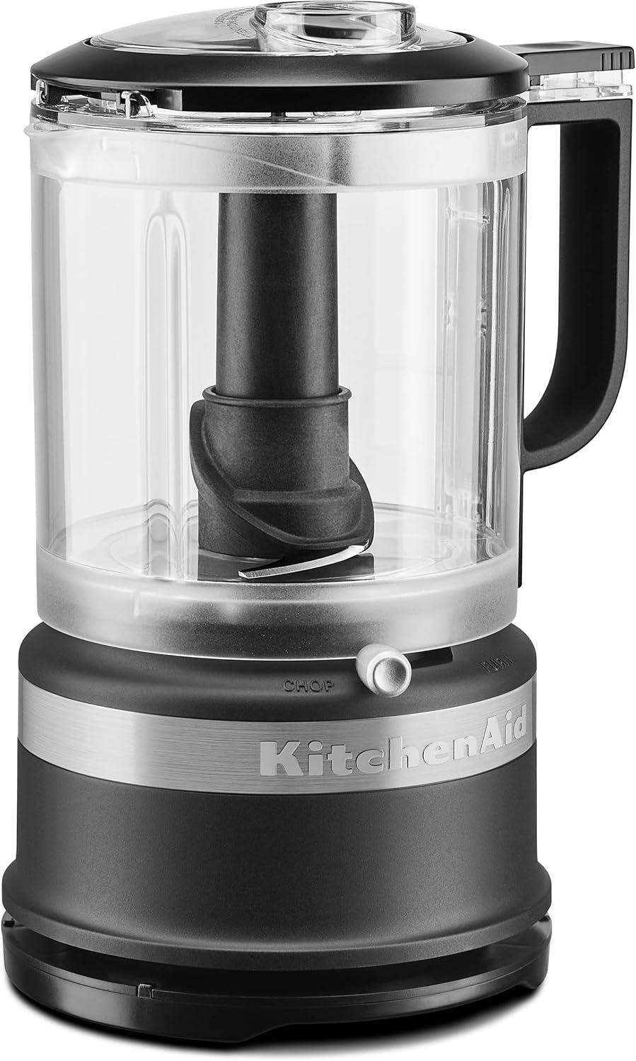 KitchenAid Classic Series 4.5 Quart Tilt-Head Stand Mixer K45SS, White & 5 Cup Food Chopper - KFC0516,Matte Black