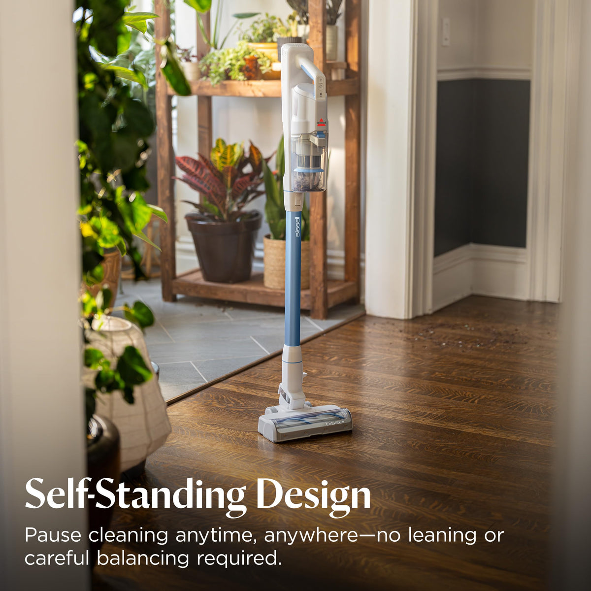 Bissell PowerClean FurGuard 280W Self-Standing Cordless Vacuum w/Self-Cleaning Brush Roll, Strong Suction, Removeable Battery, Wall Mount, Upholstery