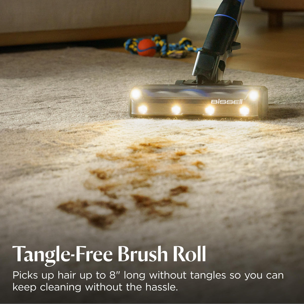 Bissell PowerClean FurGuard 280W Self-Standing Cordless Vacuum w/Self-Cleaning Brush Roll, Strong Suction, Removeable Battery, Wall Mount, Upholstery