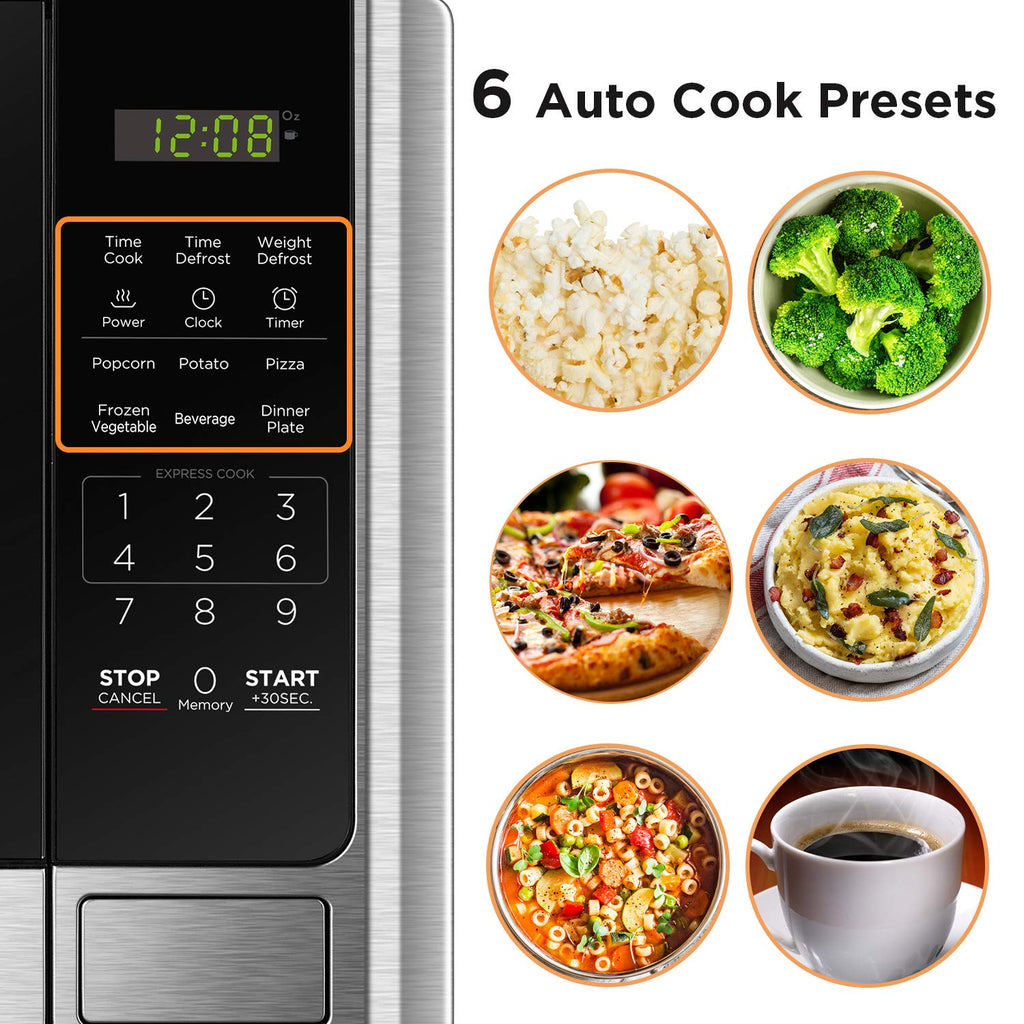 BLACK+DECKER EM044KB19 Over The Range Microwave Oven with One Touch, 1000 Watts, 400 CFM and Auto Cooking, OTR 1.9 Cu.ft