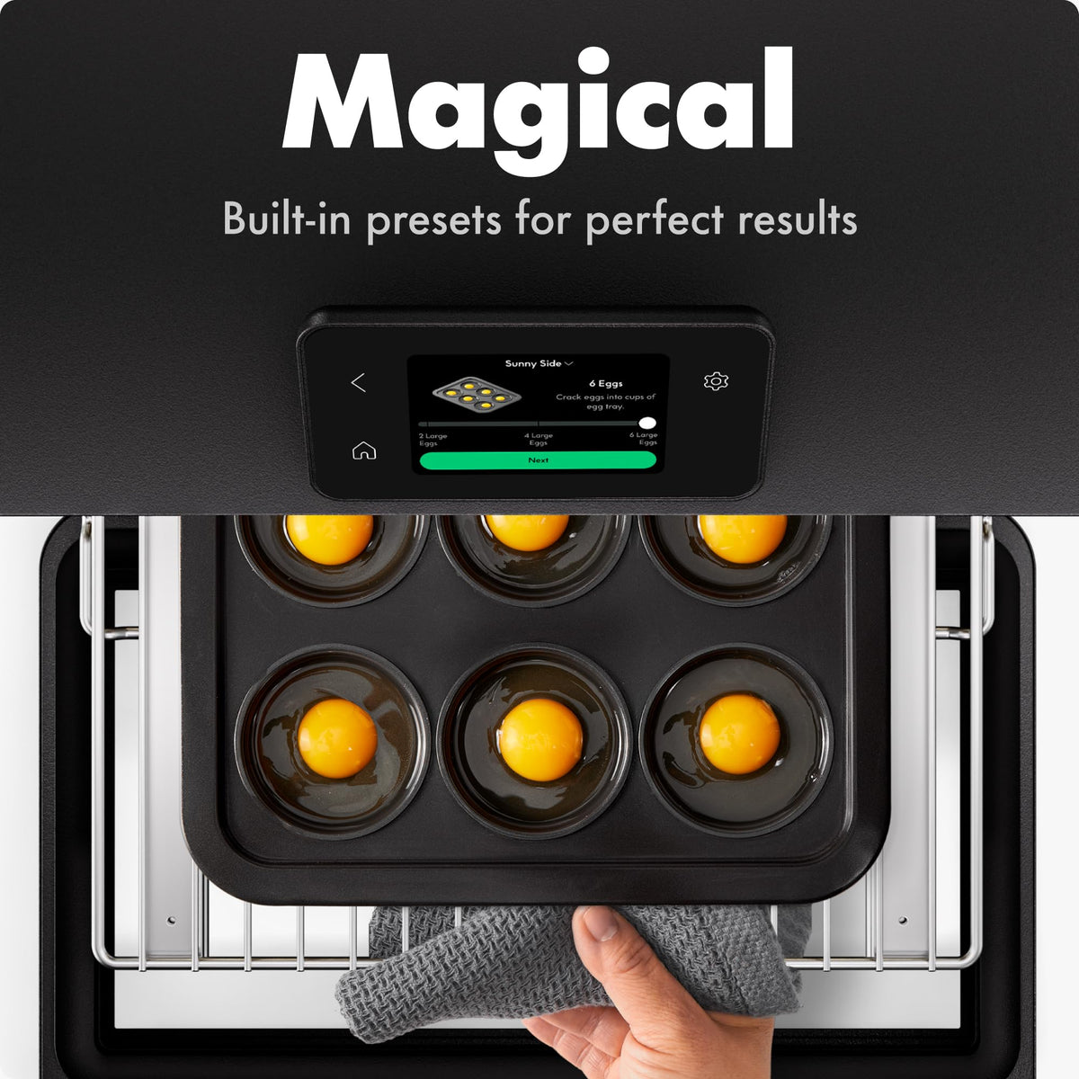 CHEF iQ MiniOven Smart Toaster Oven Air Fryer Combo, 11-in-1 Countertop Convection Oven, Bake, Broil, Air Fry, Broil, Dehydrate, 1750W, 25 Qt