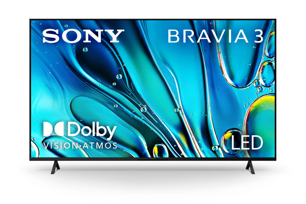 Sony 55-Inch 4K Ultra HD BRAVIA 3 LED Smart TV with Google TV, LED Flat Screen, Dolby Vision HDR, Google TV, Exclusive PS5 Features, (K-55S30)