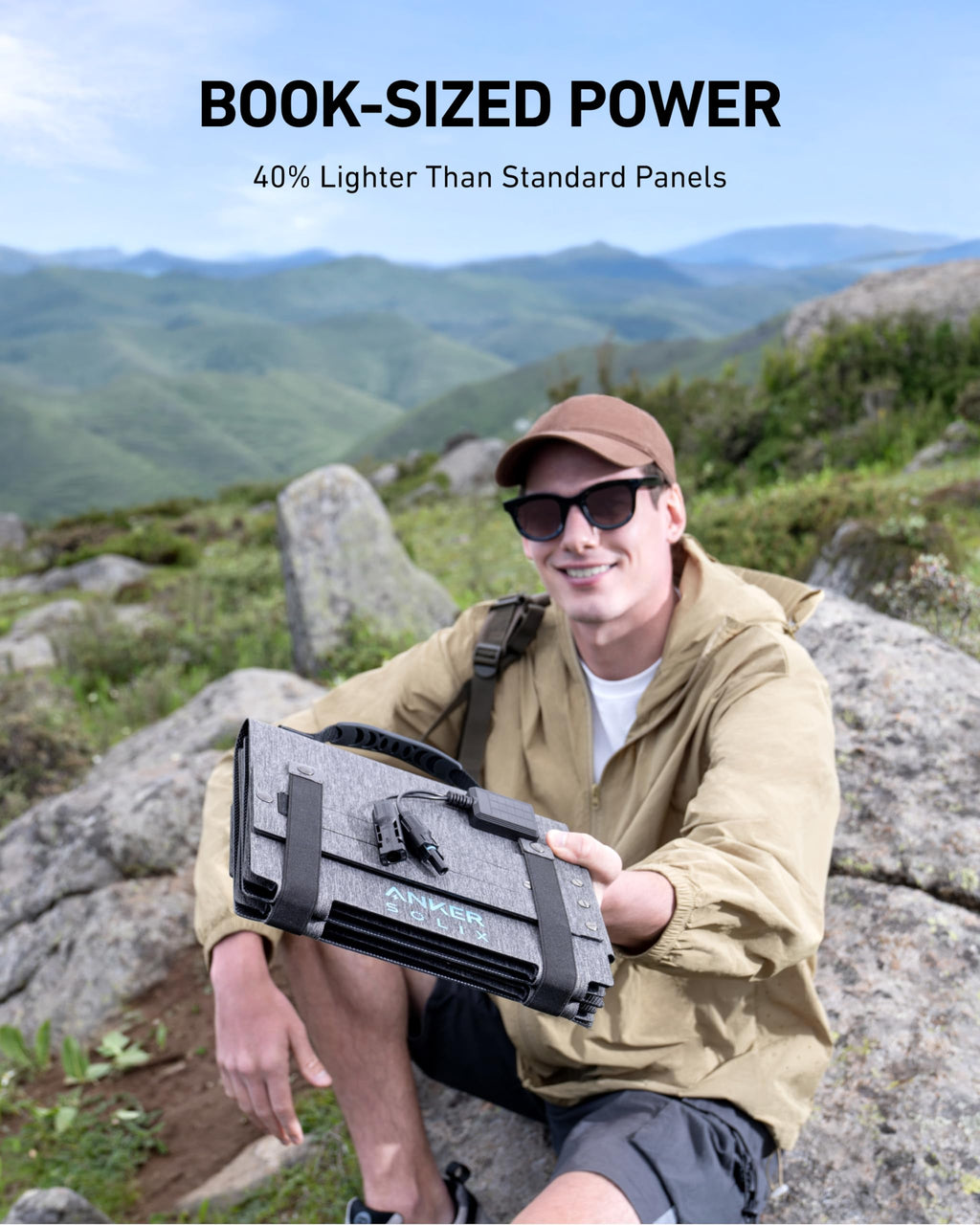 Anker Solar Generator SOLIX C300 with 60W Solar Panel, 288Wh Portable Power Station, 300W (600W Surge), LiFePO4 Battery, 140W Two-Way Fast Charging