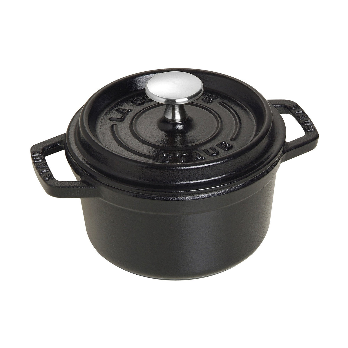 Staub Cast Iron 7-qt Round Cocotte - White Truffle, Made in France