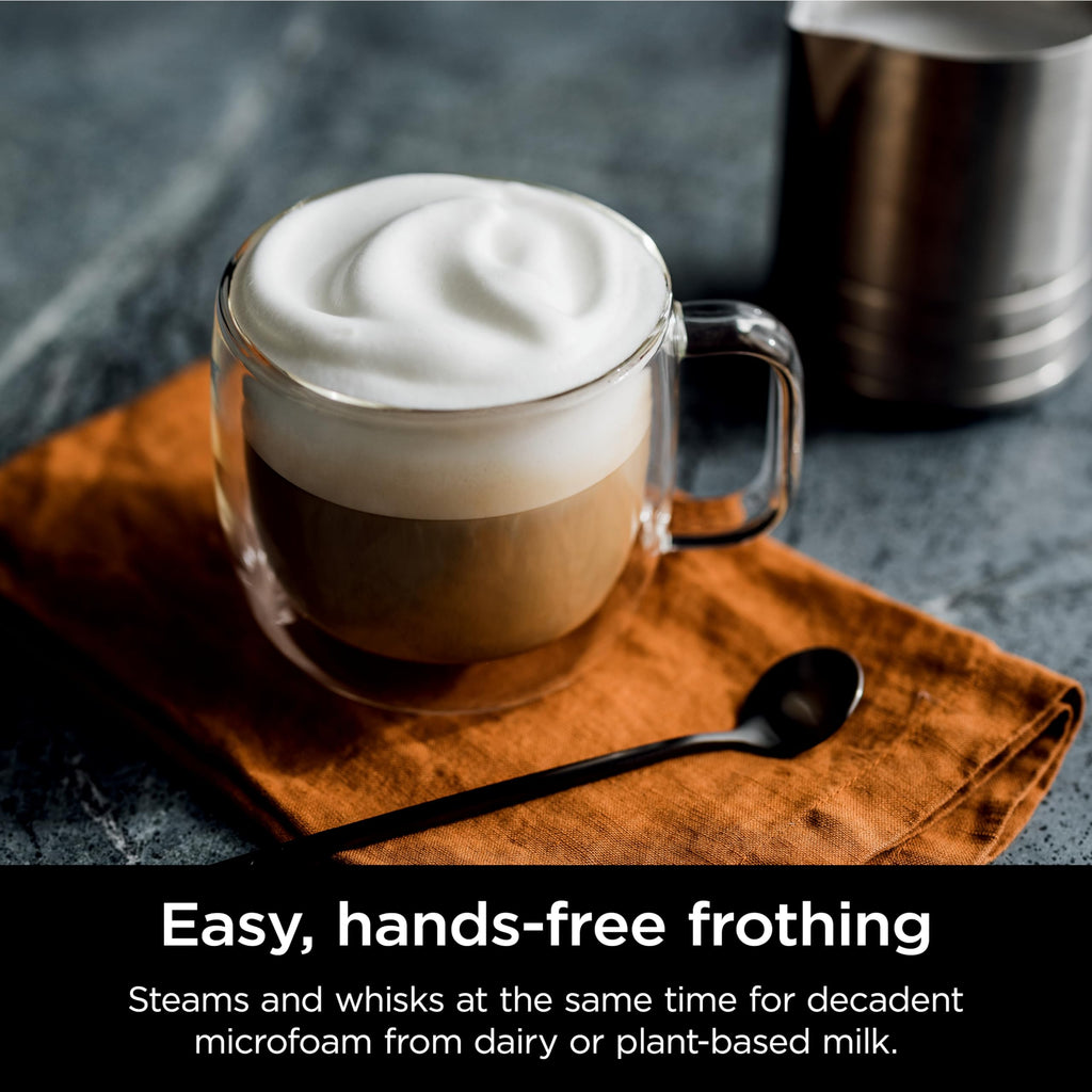 Ninja Luxe Caf 3-in-1 Espresso, Drip Coffee and Cold Brew Machine | Intergrated Coffee Grinder, Milk Frother, Assisted Tamper & Built-In Espresso
