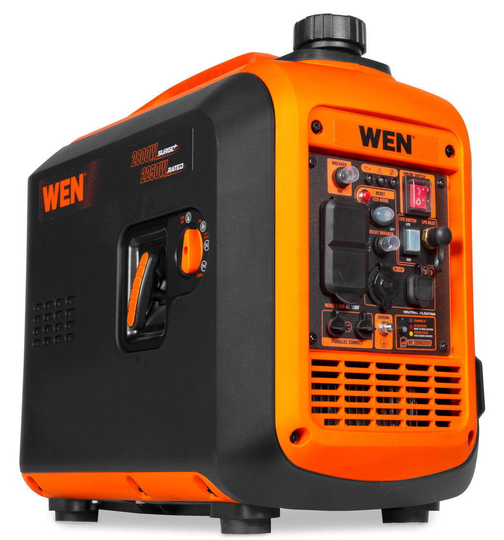 WEN 2500-Watt Inverter Generator, Quiet, Portable, and Lightweight with Fuel Shut Off (56250i)