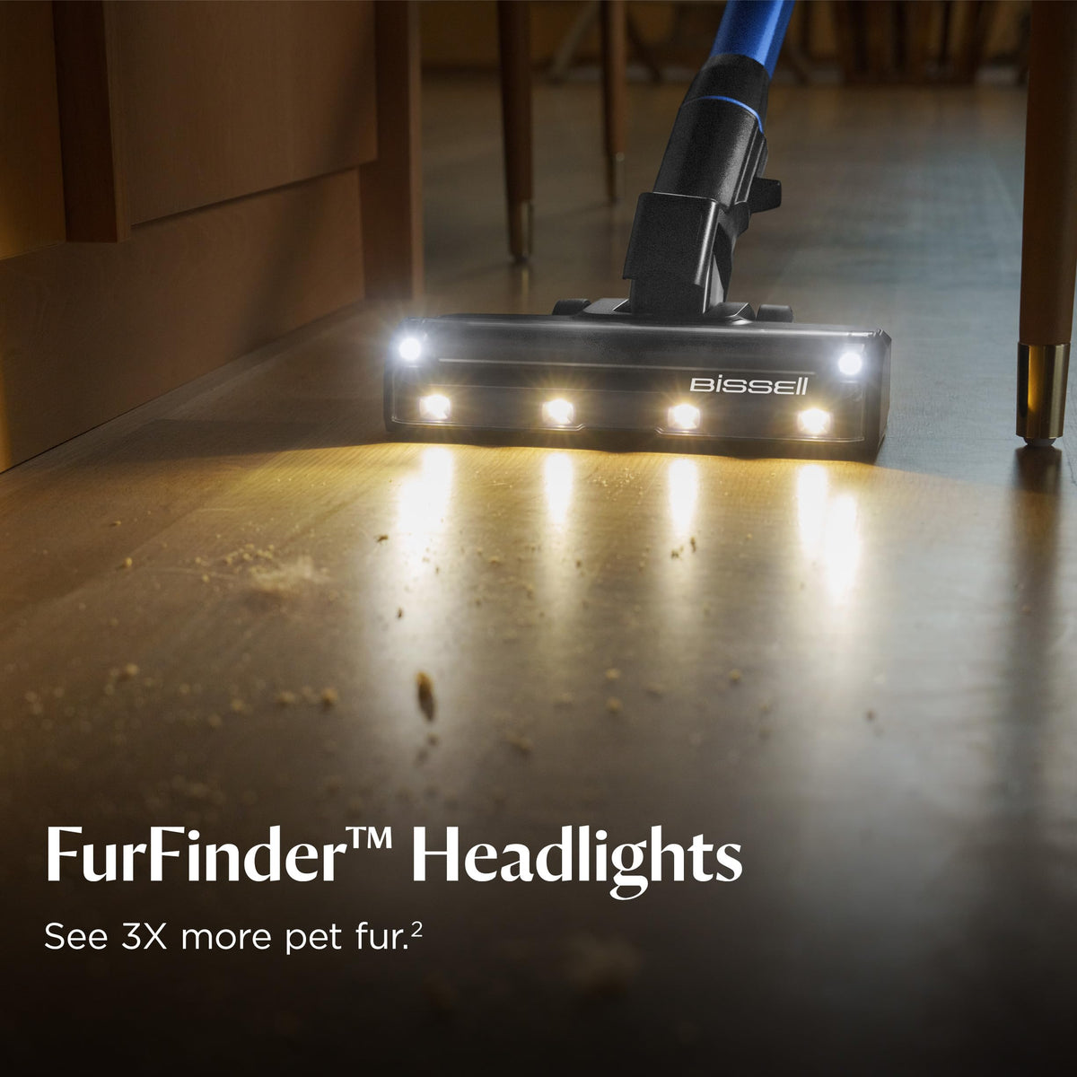 Bissell PowerClean FurGuard 280W Self-Standing Cordless Vacuum w/Self-Cleaning Brush Roll, Strong Suction, Removeable Battery, Wall Mount, Upholstery