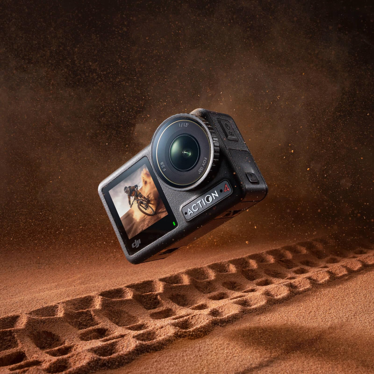DJI Osmo Action 4 Essential Combo, 4K/120fps Waterproof Action Camera with a 1/1.3-Inch Sensor, Stunning Low-Light Imaging,10-bit & D-Log M Color